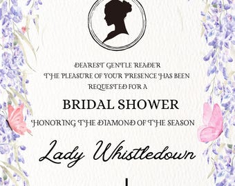 Bridgerton Party Invitation