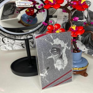 Marcador de página de mangá Mikasa ~ wall titan, mikasa ackerman, dupla face, marcador de página de anime, wall titan, attack on titan, presente, feito à mão, reversível