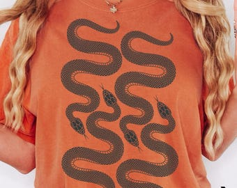 Comfort Colors® Snake T-shirt, Reptile Shirts, Pet Lover Gift, Animal Lover, Hiking Shirt, Kawaii Snake Shirt, Reptile Decor, Snake Shirt