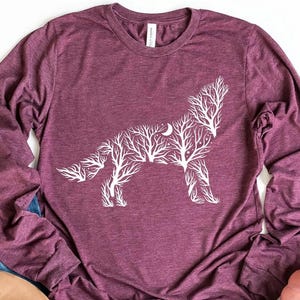 Wolf Sweatshirt, Howling Wolf, Floral Wolf Shirt, Wolf Lover Gift, Animal Lover Shirt, Dog Lover Shirt, Wolves Gifts, Wildlife Animals Tee