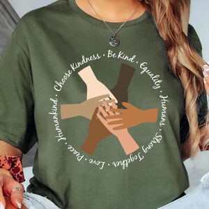 Unity Of Hands Shirt, Equality Shirt, Black Lives Matter, Human Rights Shirt, Activist Shirt, Be Kind Shirt,Social Justice Shirt,Peace Shirt