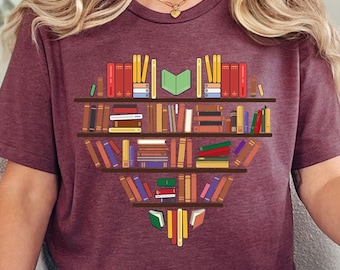 Book Lover Shirt, Book Lover T-shirt, Gift For Librarian, Library Shirt, Book Reader Shirt, Reading Tee, Book Nerd Shirt,Gift For Book Lover