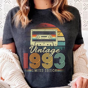 32nd Birthday Shirt, Vintage 1993 Limited Edition Cassette T-Shirt, 1993 Birthday, 32nd Birthday Gift For Woman Shirt, 32nd Birthday Gift