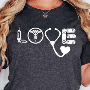 Love Nurse Shirt, Nurse T-shirt, Nurse Tees, Cute Nurse Shirts, Nurse Appreciation Gift, Nurse Gift Idea, Nurses Week Gift, Gift For Nurse