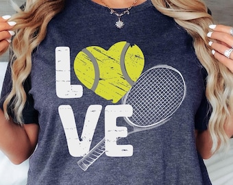 Tennis Shirt For Women, Tennis Love Shirt, Tennis Gifts, Tennis Mom T-Shirt, Sports Mom Apparel, Tennis Coach Gift, Table Tennis Player Gift