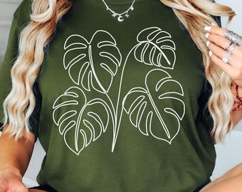 Monstera Shirt, Plant Lady Shirt, Plant Mama Crewneck, Plant Mama Gift, Plant Mom Shirt, Plant Shirt, Plant Lover Shirt, Plant Lady T-shirt