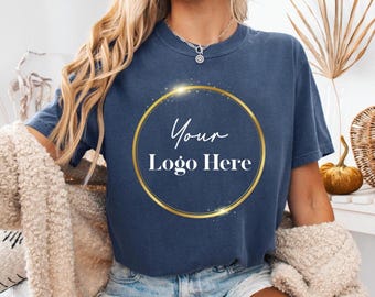 Comfort Colors® Custom Your Logo Here Shirt, Personalized Company Logo Tee, Business Logo Outfit, Sports Team Logo Clothing Gift, Team Logo