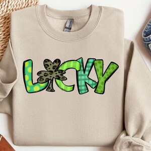 St Patricks Day Lucky Sweatshirt, St Patty T-Shirt, St Patty's Day, Retro Shamrock Clover Lucky Tee, Lucky Shamrock Shirt, Patricks Day Tee