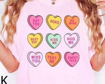 Be Mine Shirt, Conversation Hearts Shirt, XOXO T-shirt, Valentines Day Shirt, Couple Shirt, Be Mine Shirt For Women, Gift For Valentine