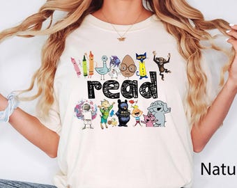 Read Children Books Shirt, Teacher Read Shirt, Kindergarten Gift Shirt,Comfort Colors, Read Kids Tee, Book Lover Shirt,Funny Kids Tee, Read