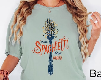 Comfort Colors® Spaghetti Shirt, Funny Food Shirt, Foodie Shirt, Food Humor, Funny Saying Shirt, Silly T-Shirt, Retro Graphic Tee, Spaghetti