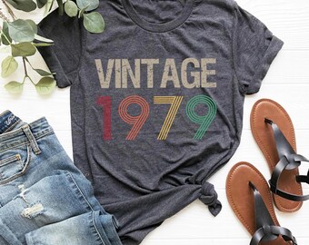 47th Birthday Shirt, Vintage 1979 Limited Edition Cassette T-Shirt, 1979 Birthday Shirt, 47th Birthday Gift For Women, 47th Birthday Men Tee