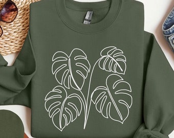 Monstera Sweatshirt, Plant Lady Shirt, Plant Mama Crewneck, Plant Mama Gift, Plant Mom Shirt, Plant Shirt, Plant Lover Shirt, Plant Lady