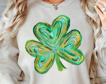 Shamrock Sweatshirt, St.Patrick's Day Shirt, Shamrock Shirt, St Patrick's Day Shirt, Drinking Shirt, Shenanigans, Irish Sweatshirt, Lucky T