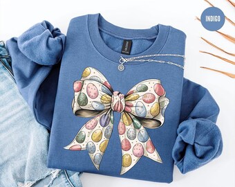 Easter Sweatshirt, Happy Easter Sweatshirt, Coquette Easter Shirts, Easter Shirt for Kids, Easter T Shirt for Women, Religious Women's Tee