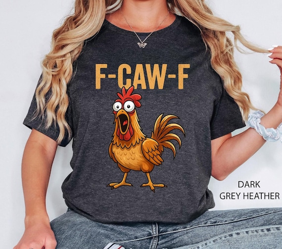 F-Caw-F Shirt, Funny Sassy Raven Rooster Shirt, Gothic Bird Art T Shirt, Funny Crow Shirt, Black Crow Moonlit Raven Shirt, Sassy Raven Gift