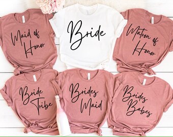 Team Bride Shirts, Bride Shirt, Bachelorette Party Shirts, Bridesmaid Shirts, Bridesmaids Proposal Gift, Bachelorette Shirts, Squad Shirt