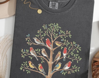 Comfort Colors® Bird Gift Bird Shirt Bird Watching Gift Birdwatcher Shirt Bird Lover Shirt Bird Nerd Shirt Gift for Bird Lover, Bird Species