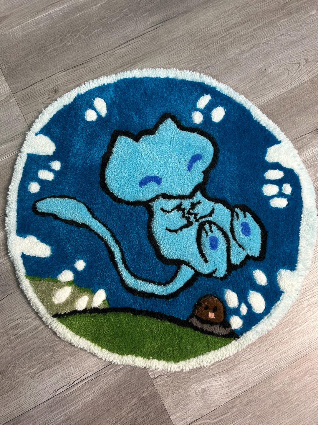 Power Meowy Rug Bubble Mew Tufted Rug - Etsy