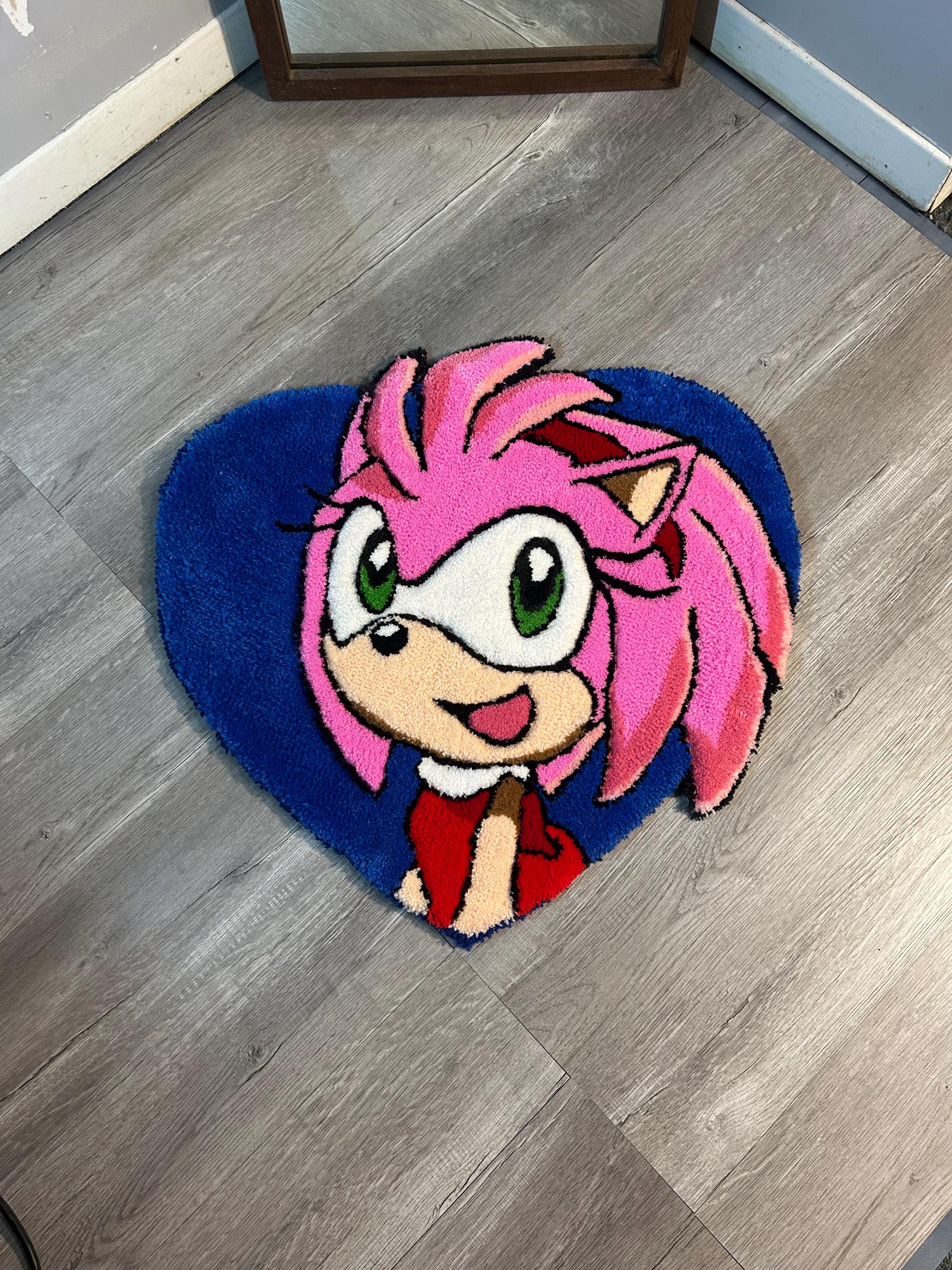 Sonic R Rug Sonic the Hedgehog Heart Rug - Etsy