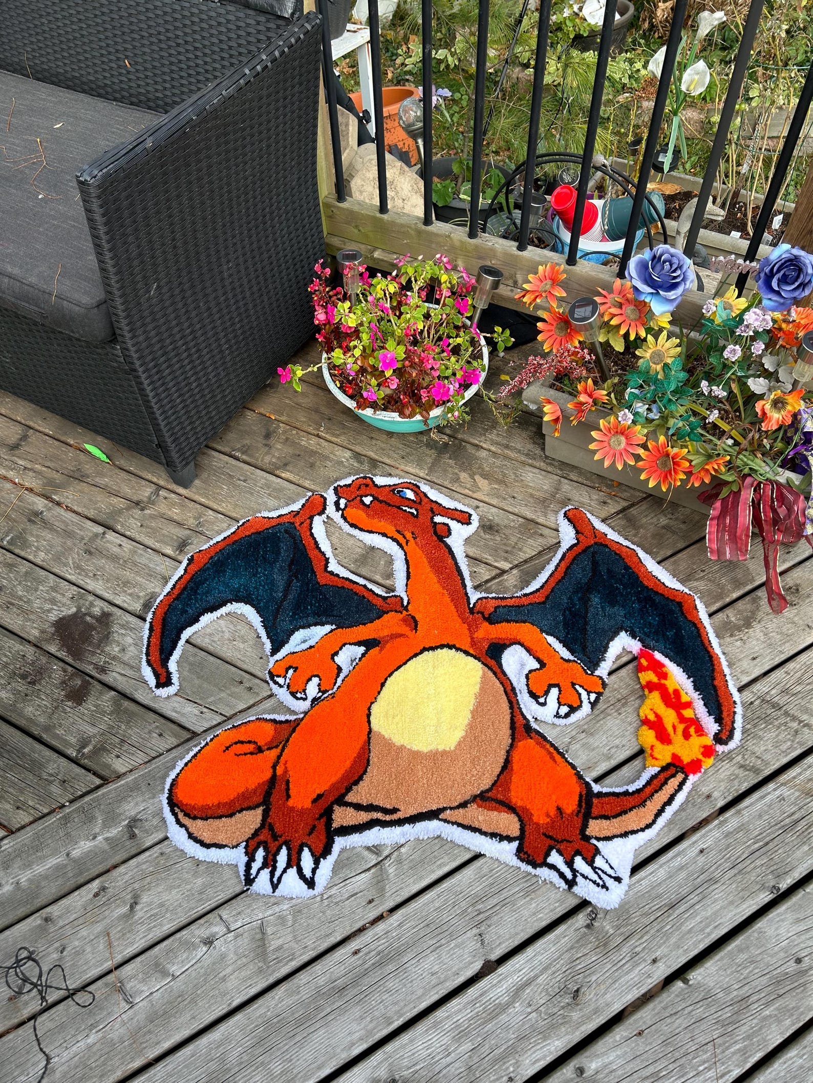 Charizard Pokémon Rug - Etsy
