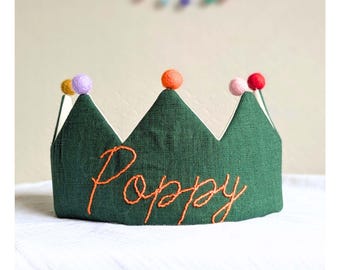 Personalized Birthday Crown: Cake Smash Hat, Keepsake Decor,Reusable crown