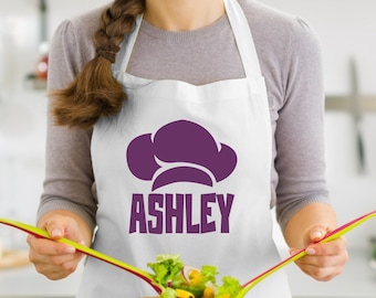 Customized Apron, Chef Printed Apron, Printed Kitchen Apron for Women & Men, Personalized Gift, Cute Apron For Women Men, Printed Apron