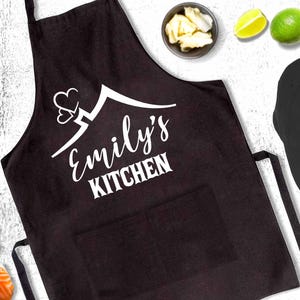 Personalized Apron, Name Apron, Custom Name Apron, Personalize Apron, Chef Apron, Mom Apron, Baking Apron, Baking Gift, Chef Gift