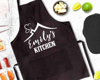 Personalized Apron, Name Apron, Custom Name Apron, Personalize Apron, Chef Apron, Mom Apron, Baking Apron, Baking Gift, Chef Gift