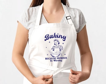 Funny Baking Apron for Her, Mothers Day Gift for Mom, Apron for Women, Baker Apron, Apron for Grandma, Apron for Wife, Bakery Apron