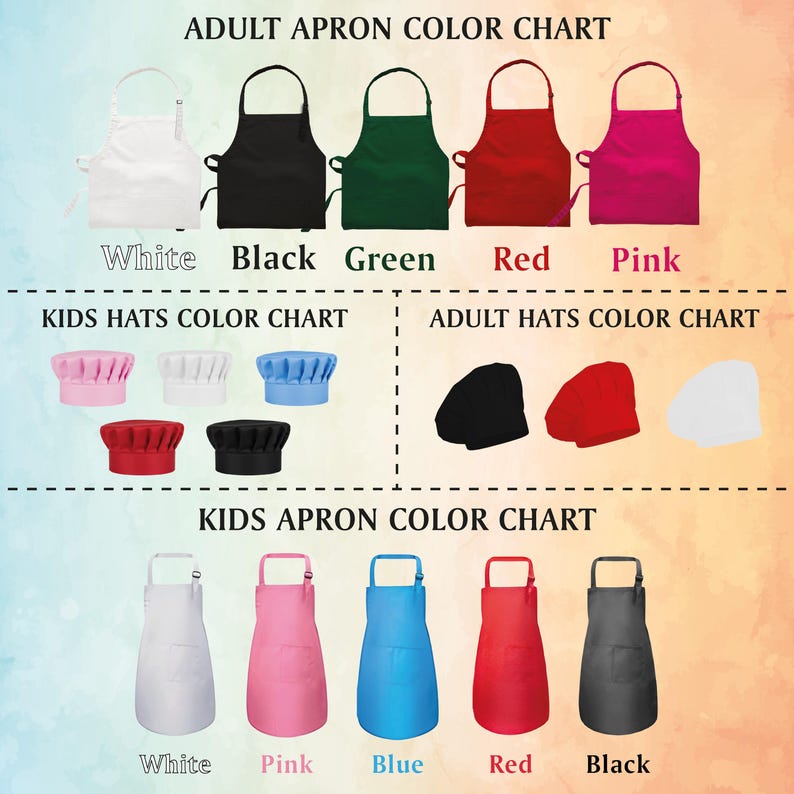 Custom Grandma and Grandchild Apron, Mom and Daughter Matching Aprons, Cupcake Apron Set, Custom Family Aprons, Personalized Kids Apron image 7