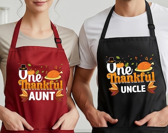 Custom Thanksgiving Apron, Funny Turkey Apron, Cute Thanksgiving Family Matching Apron, Personalized Thanksgiving Matching Aprons for Family