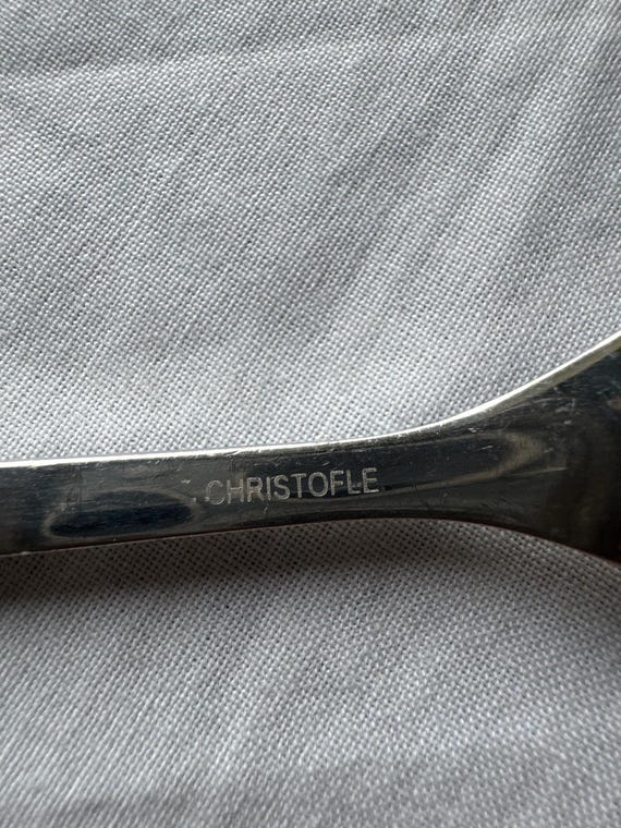Vintage Christofle Air France Coffee Spoons | Set of 6 Dessert