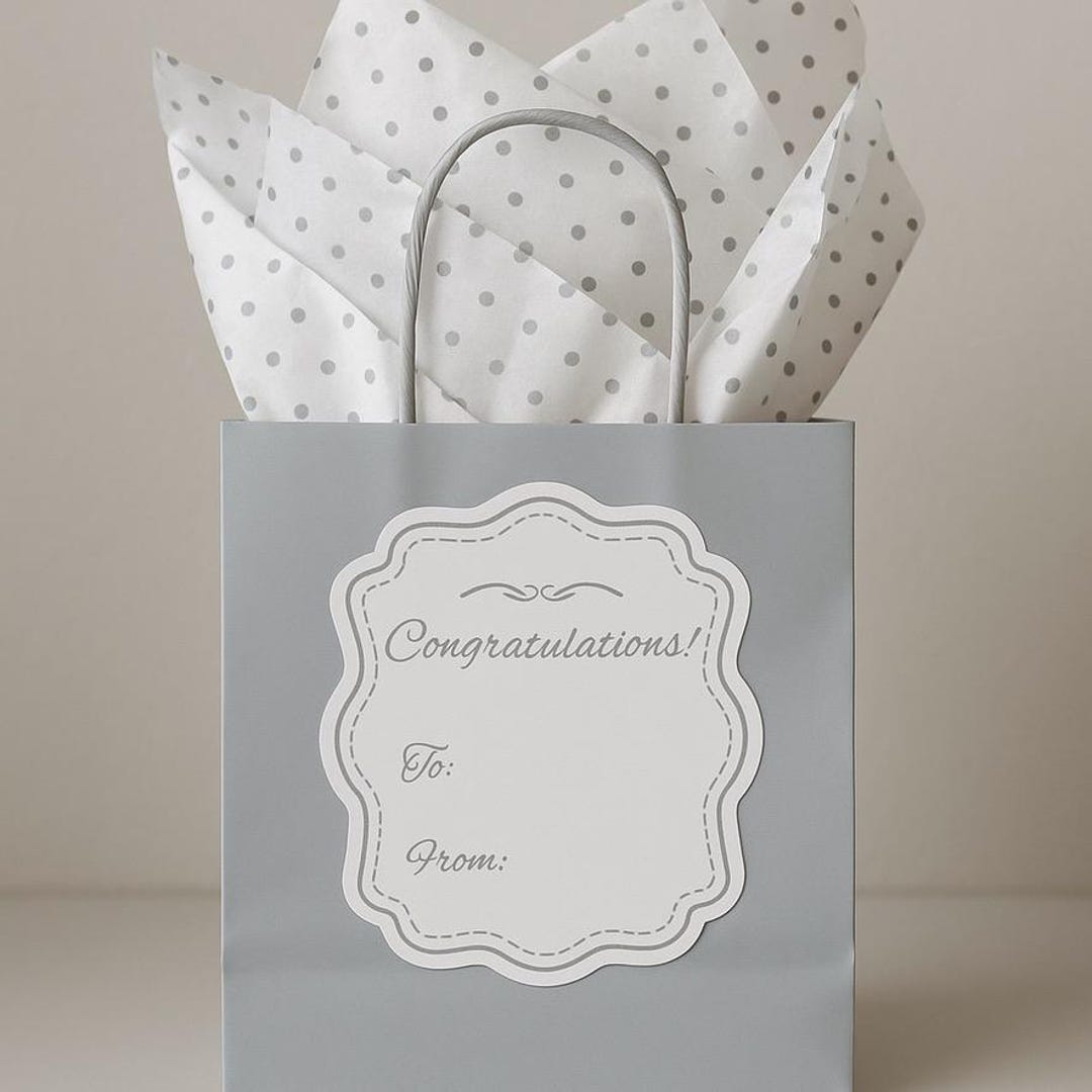 Congratulations Sticker Rectangular 1