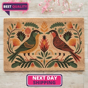 Floral Doormat, Front Door Decor, Housewarming Gift, Floral Decor, Colorful Doormat, Outdoor Mat, Front Door Mat, Outdoor Decor, Home Decor