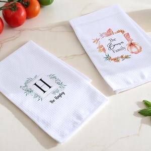 Personalized Dish Towel, Kitchen Towels, Hand Towel, Custom Towel, Name Dish Towel, Kitchen Decor, Custom Name Towel, Home Gift, Towels