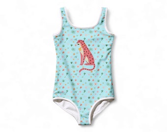 Chai Cheetah All-Over Print Kids Swimsuit