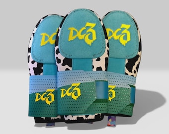 Guante deslizante de béisbol/softbol con estampado de vaca Chunky Chip para adultos y jóvenes.