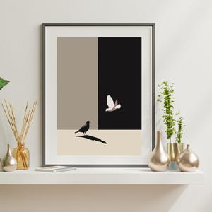Two Birds print/Digital Download/Wall Decor
