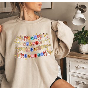 Felpa 100 giorni di scuola, Felpa con cappuccio 100 giorni di scuola, Maglietta della scuola, Felpa della scuola, Felpa con cappuccio della scuola, Regalo per il ritorno a scuola, Regalo per insegnanti