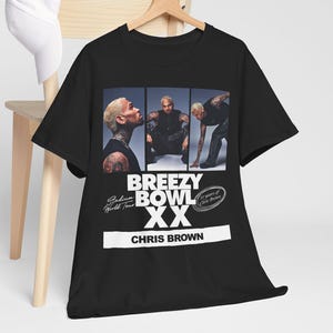 Chris Brown t-shirt xx Chris Brown breezy bowl 20 Tour shirt Chris Brown print t-shirt Chris Brown fan merch Chris Brown concert gift poster