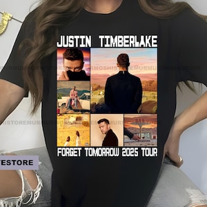 Justin Timberlake world tour shirt print Timberlake t-shirt Justin Timberlake Concert JT merch Justin Timberlake forget tomorrow tour gift