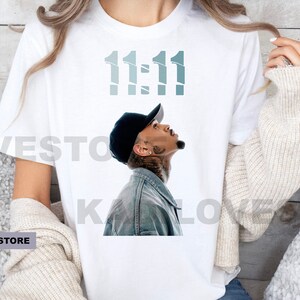 Chris Brown tour shirt merch Chris Brown the 11:11 world Tour print shirt Chris Brown t-shirt Chris Brown fan merch Chris Brown concert