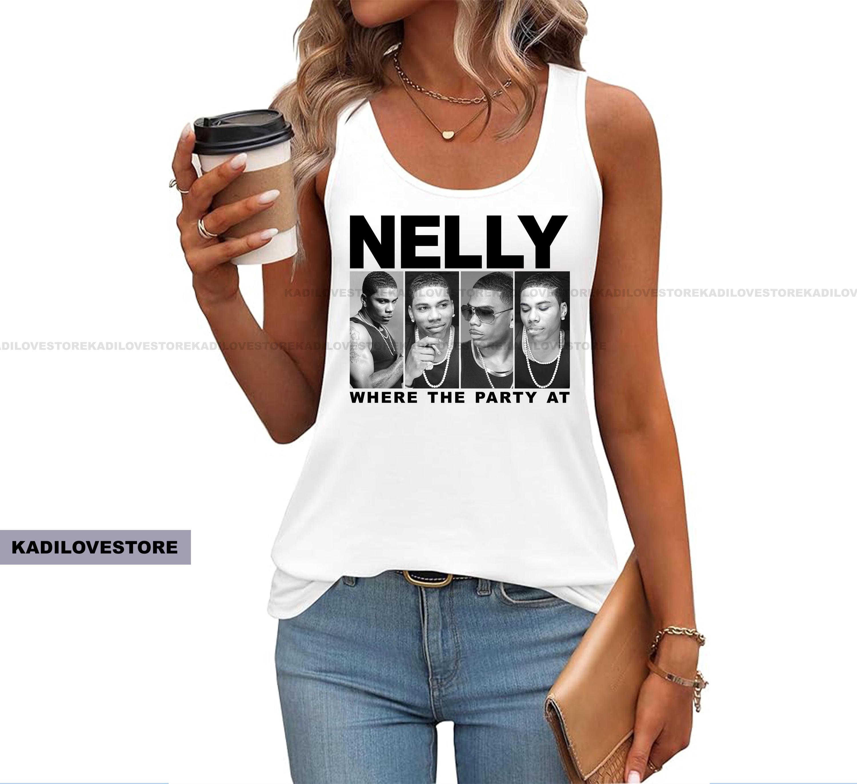 Nelly concert tank top Nelly where is the party at shirt print Nelly tshirt Nelly tour Nelly print Nelly rapper fan merch Nelly gift unisex