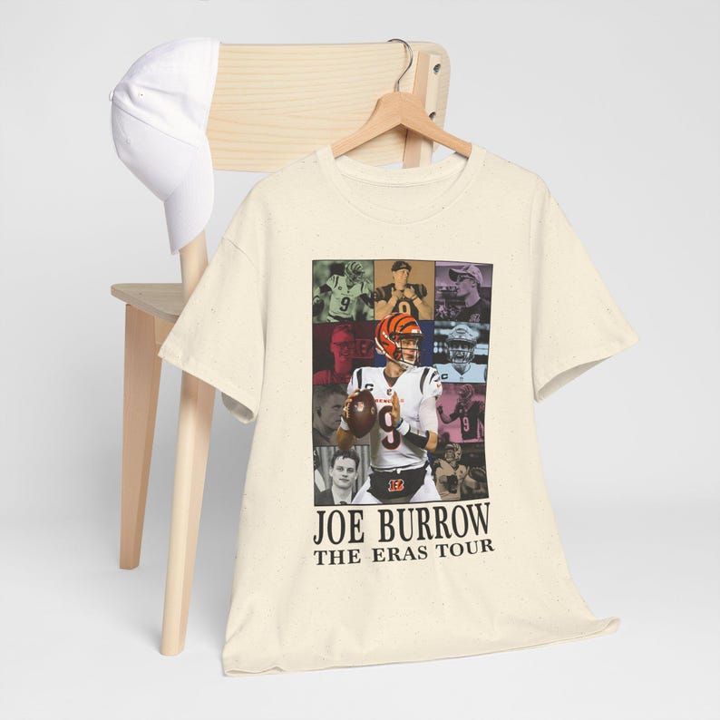 Maglietta Joe Burrow, camicia Joe Burrow, stampa Joe Burrow per tifosi, maglia da football Joe Burrow, poster regalo Joe Burrow, ferro da stiro Joe Burrow immagine 6