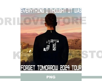 Justin Timberlake PNG print shirt everything I thought world tour Justin Timberlake shirt forget tomorrow Concert digital fan JT merch iron