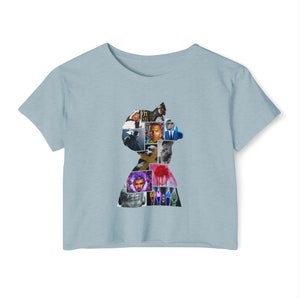 Chris Brown Album Collage Crop Top Shirt, World Tour Concert Merch image 5
