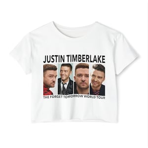 Justin Timberlake world tour crop top Timberlake crop shirt Timberlake Concert Timberlake fan merch JT world tour shirt Timberlake gift
