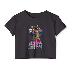 Chris Brown Album Collage Crop Top Shirt, World Tour Concert Merch image 2