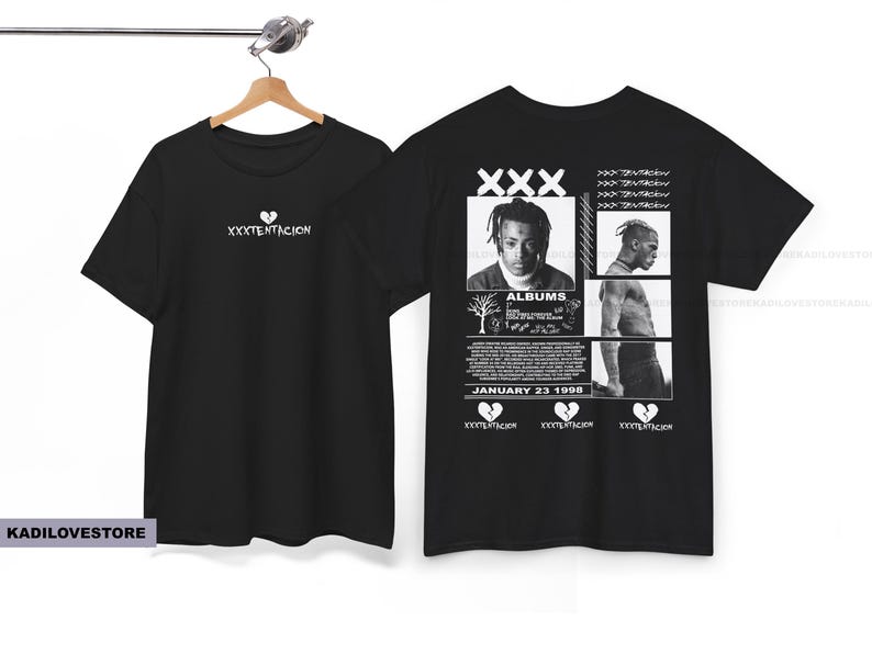 Xx Station Rapper Xx.xten.tacion Backprint Shirt: Rapper Photo Print, Unisex Tshirt - Etsy